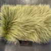 Genuine Fur Infinity Scarf in Green - Image 2