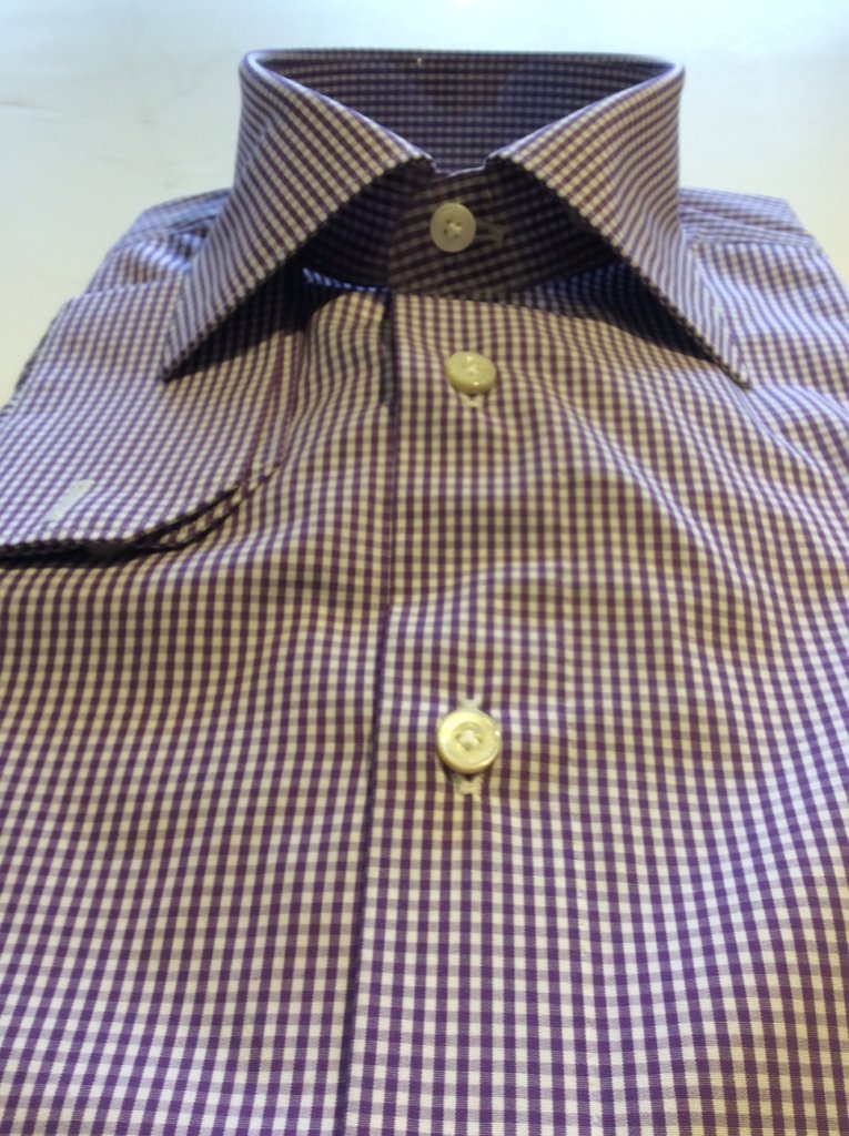Purple Gingham Shirt | Everard's Clothing