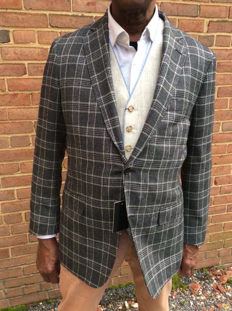 Black/White Plaid Jacket Everard's Clothing