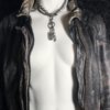 Gunmetal and Baroque Pearl Opera Necklace or Double-Wrap Choker with Pewter and Pearl Tassel - Image 5