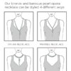 Gunmetal and Baroque Pearl Opera Necklace or Double-Wrap Choker with Pewter and Pearl Tassel - Image 8