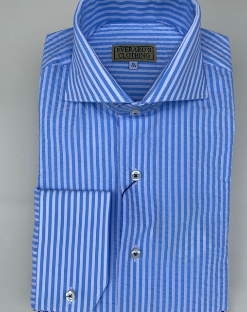 Seersucker Stripe Shirt (multiple colors) | Everard's Clothing