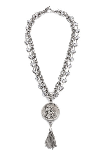 French Kande® Mystere Mix Protecteur Medallion Necklace at Von Maur