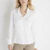 Alida Button Down Poplin Shirt White - Image 4