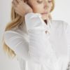 Alida Button Down Poplin Shirt White