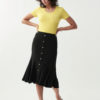 Black Trumpet Skirt w/Gold Buttons - Image 5