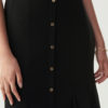 Black Trumpet Skirt w/Gold Buttons - Image 3