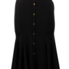 Black Trumpet Skirt w/Gold Buttons