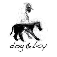 dog and boy