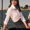 Alida Button Down Poplin Shirt White - Image 2