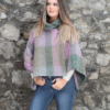 Shawl Collar Poncho - Multi Loden - Image 2