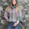Shawl Collar Poncho - Multi Loden - Image 3