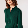 Green Utility Shirt Dress - Image 2