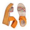 Bermuda Platform Espadrille - Rainbow Jute/Orange-Size 8 only - Image 4