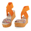 Bermuda Platform Espadrille - Rainbow Jute/Orange-Size 8 only - Image 5