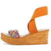 Bermuda Platform Espadrille - Rainbow Jute/Orange-Size 8 only - Image 6
