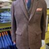 Irish Brown Herringbone Tweed Jacket - Image 6