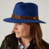 Richmond Ladies Fedora Hat in Blue - Image 4