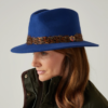 Richmond Ladies Fedora Hat in Blue - Image 5