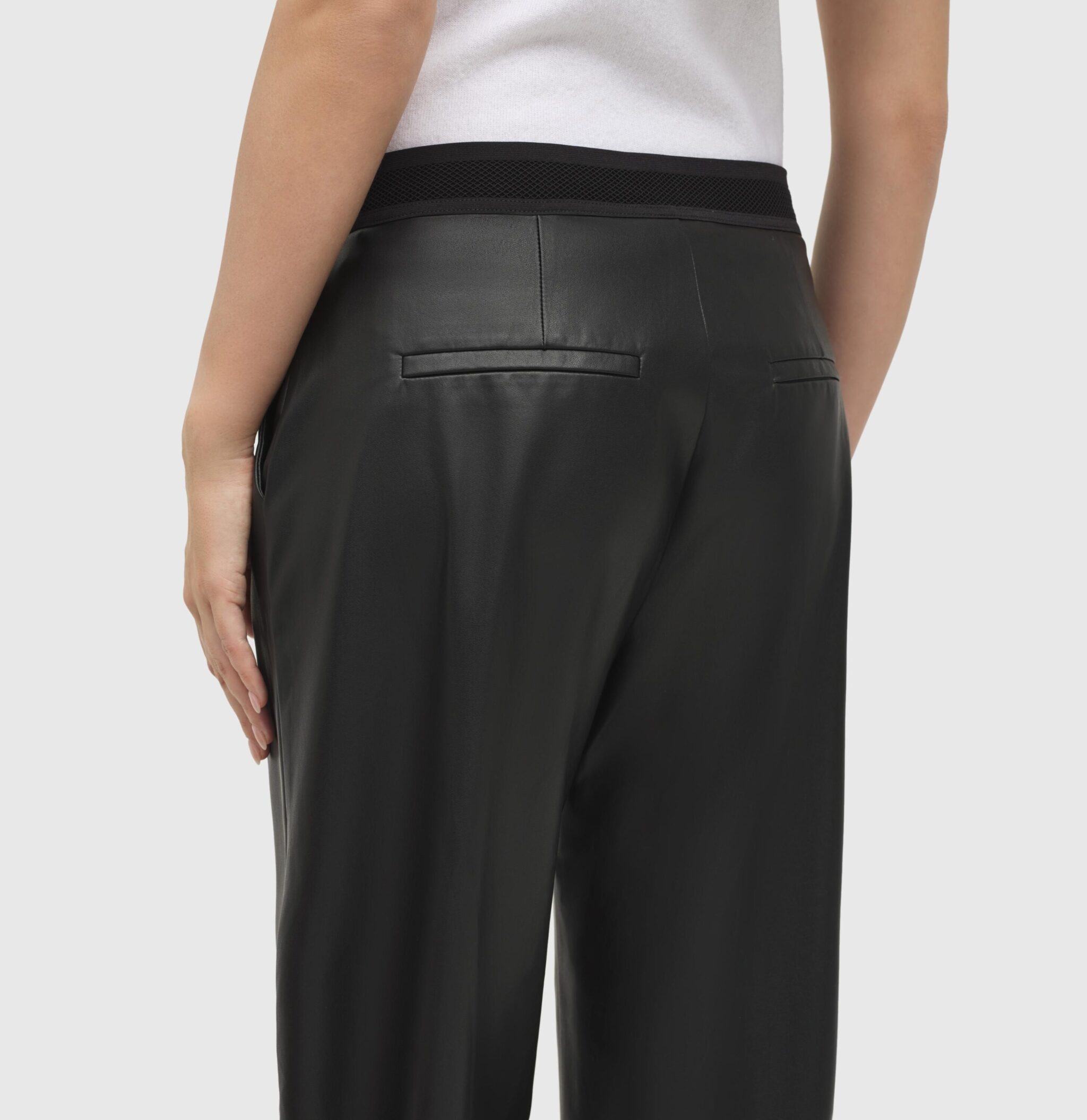 MAC Chiara Cropped Black Vegan Leather - Image 5