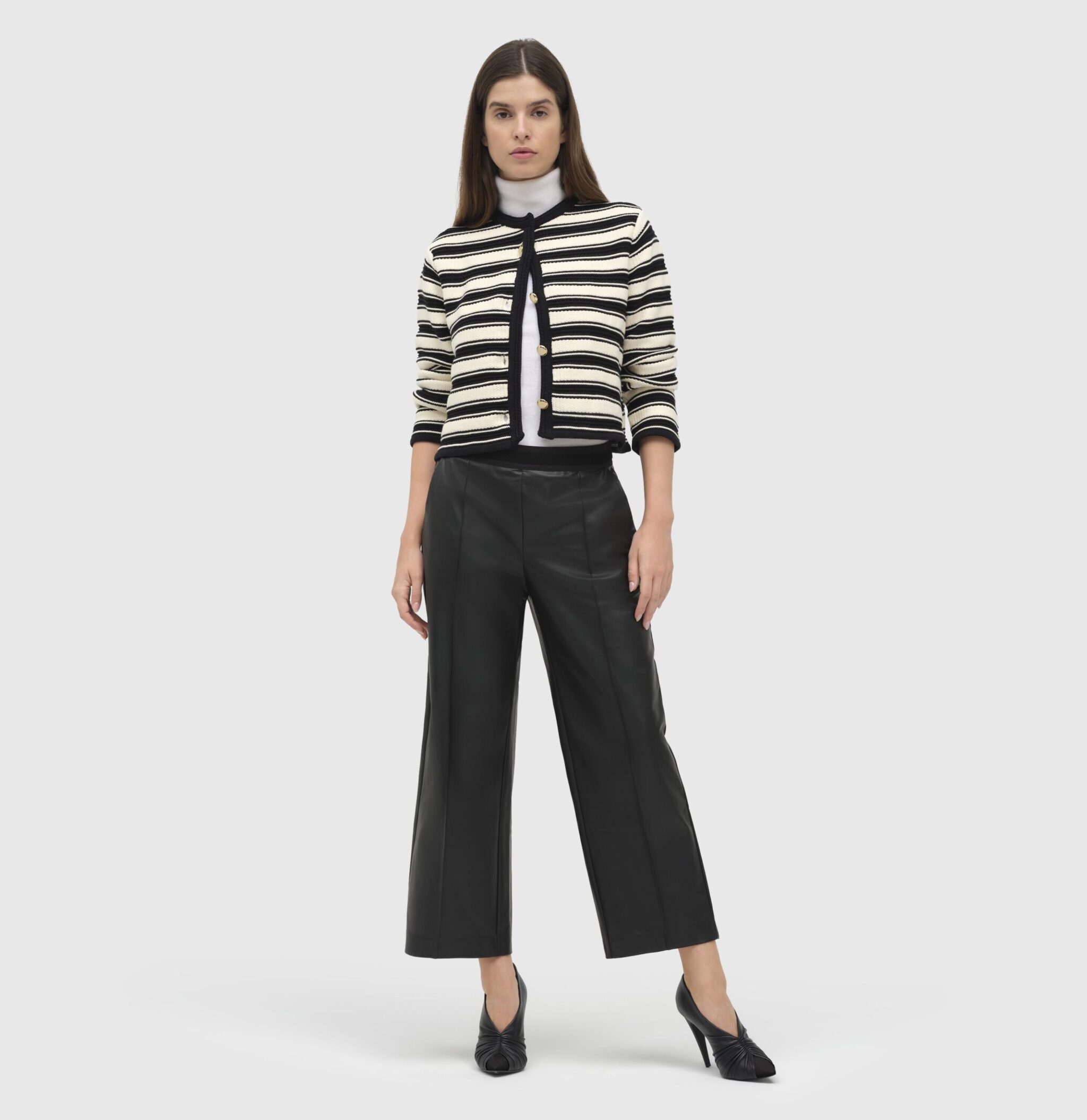 MAC Chiara Cropped Black Vegan Leather - Image 2