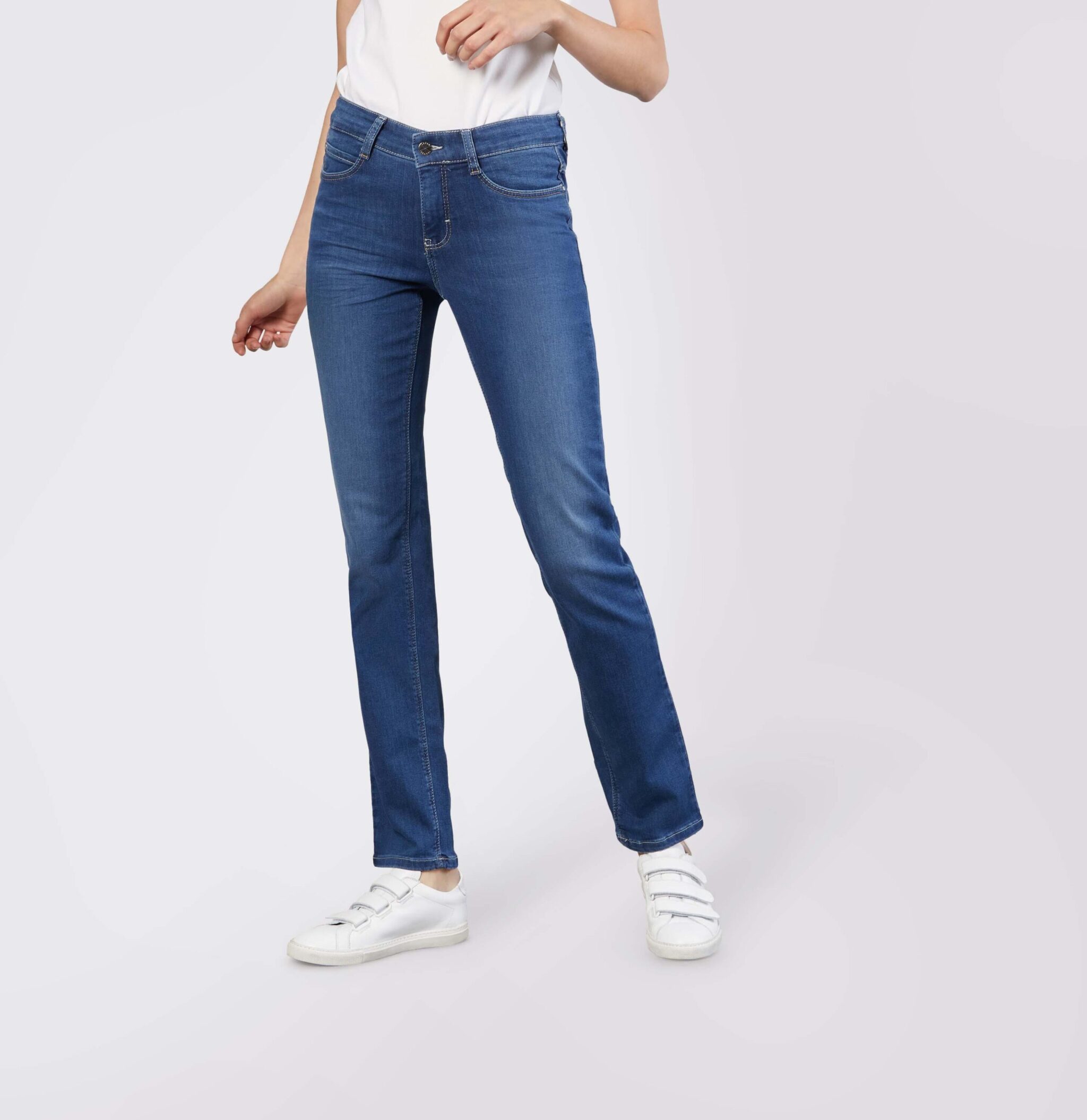 MAC Jean Dream Straight Leg Mid Blue Authentic