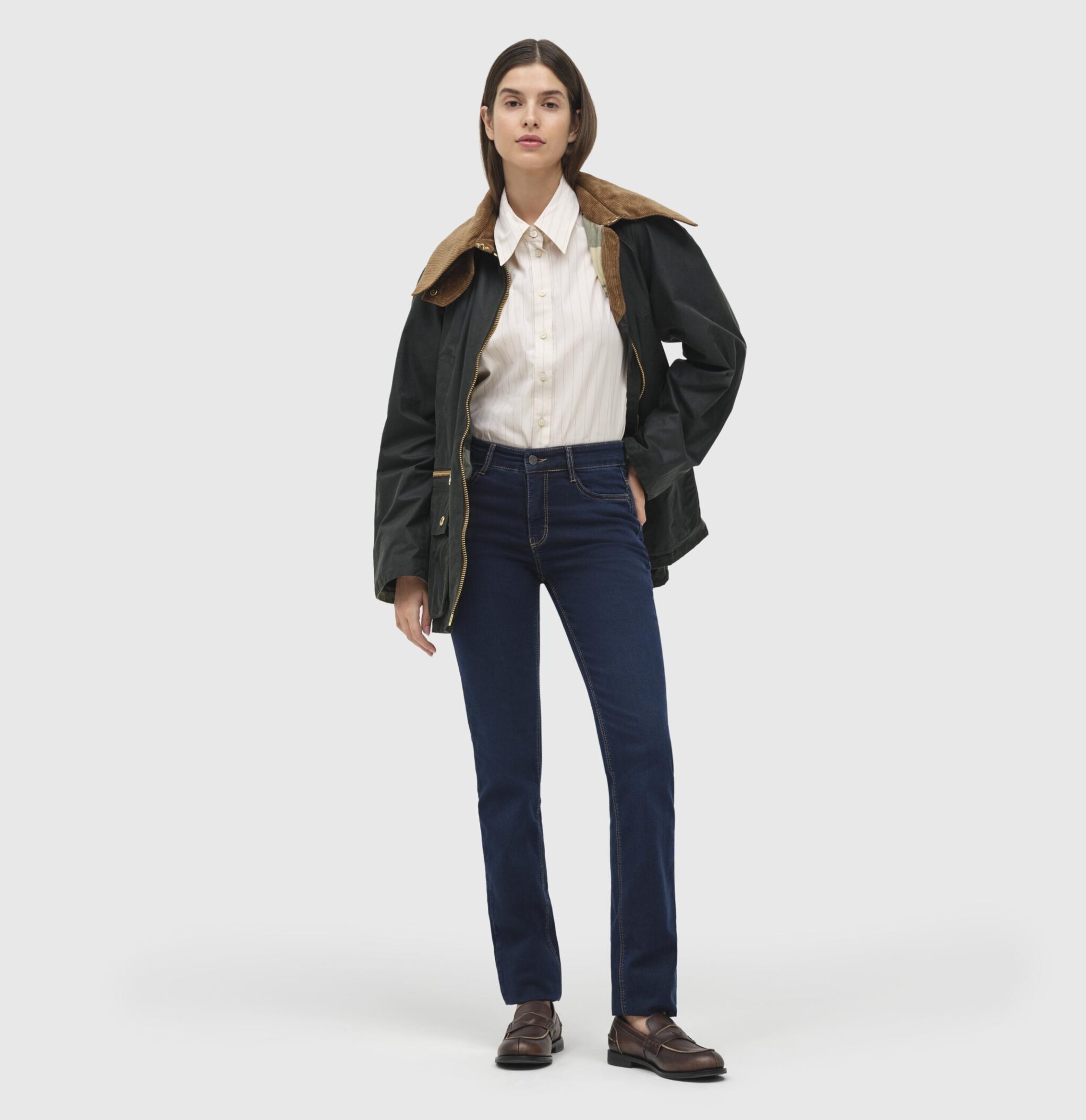 MAC Jean Dream Straight Leg Dark Washed