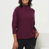 Ash Ribbed Mock Neck Sweater (multiple colors)
