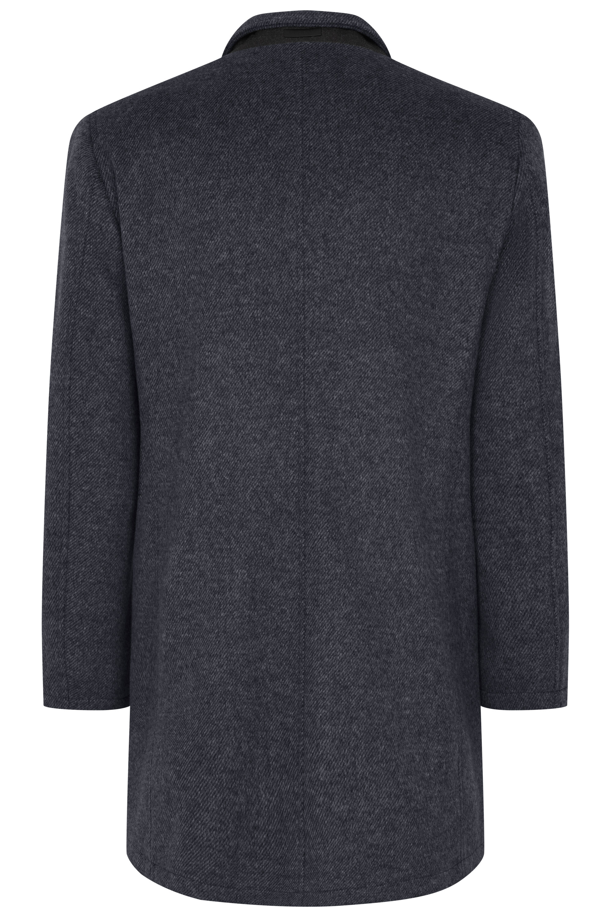 Mid Blue Twill Car Coat with Contrast Trim - Image 2