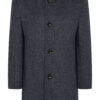 Mid Blue Twill Car Coat with Contrast Trim
