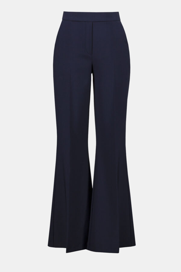 Midnight Blue Lux Twill Flared Pull-On Pants - Image 2