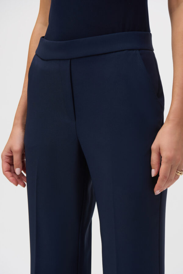 Midnight Blue Lux Twill Flared Pull-On Pants - Image 6