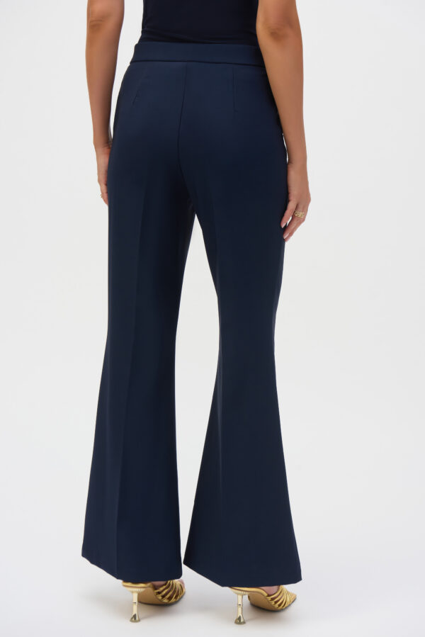 Midnight Blue Lux Twill Flared Pull-On Pants - Image 5