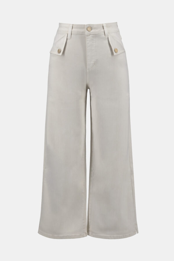 Greige Stretch Culotte Jeans - Image 2