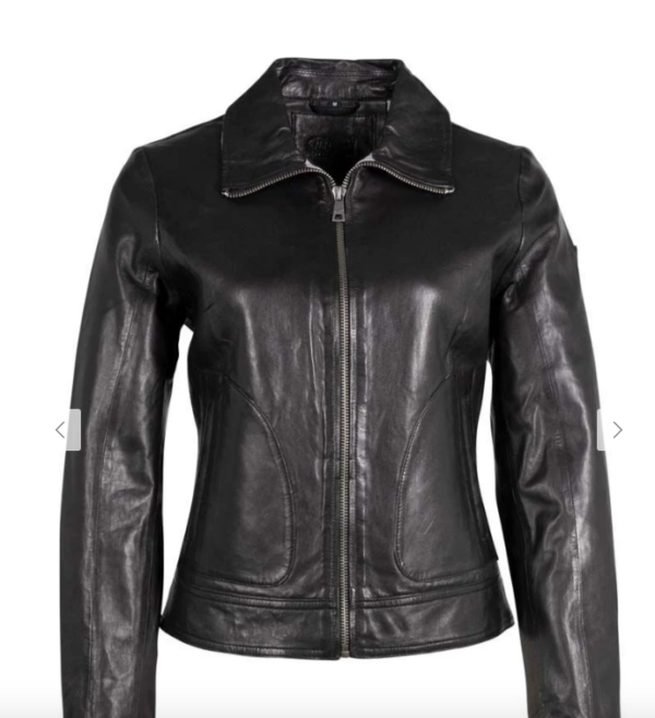 Lusan RF Leather Jacket, Black - Image 3