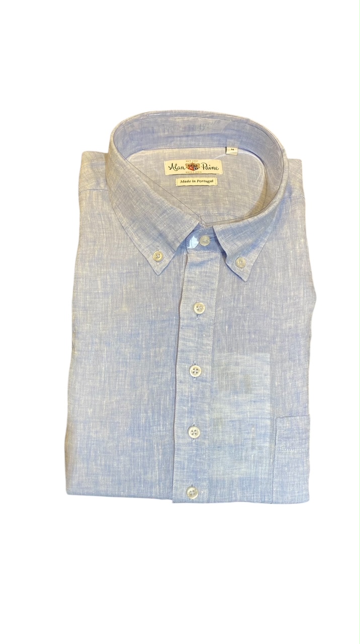 Alan Paine Linen Popover Shirt (multiple colors) - Image 3