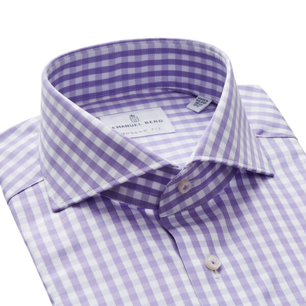 Gingham Shirt Lavender - Image 2