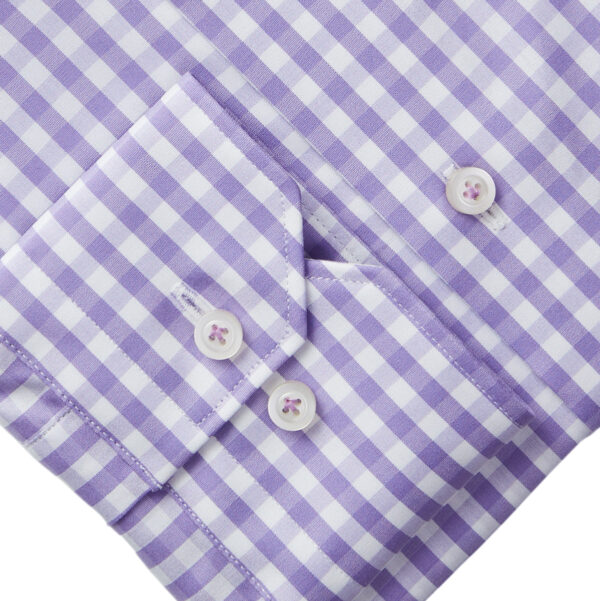 Gingham Shirt Lavender - Image 3