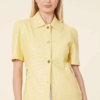 Vegan Leather Perforated Short Sleeve Shirt Jacket (multiple colors) - Image 3
