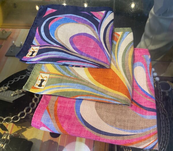 Silk Pocket Square Mod Print (multiple colors)