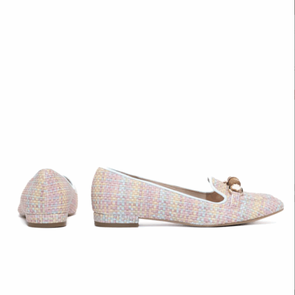 Giselle Loafer Pink Celeste Linen - Image 3