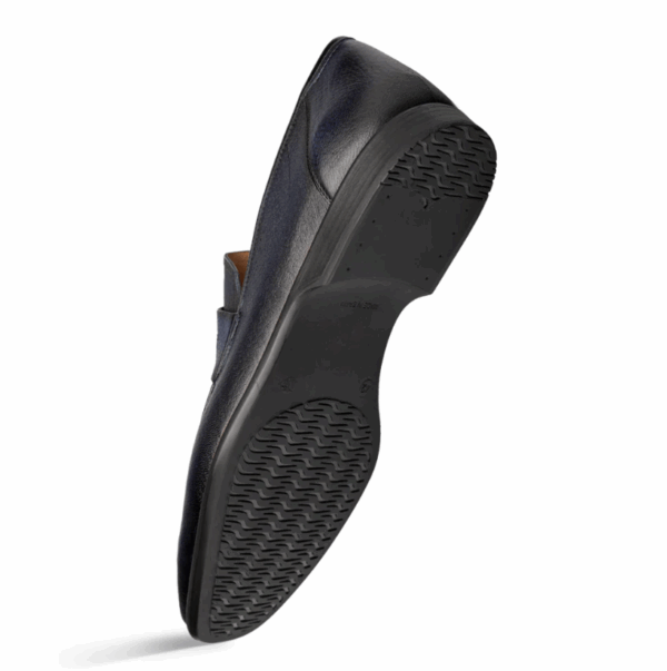 Mezlan Deerskin Penny Loafer Black - Image 3