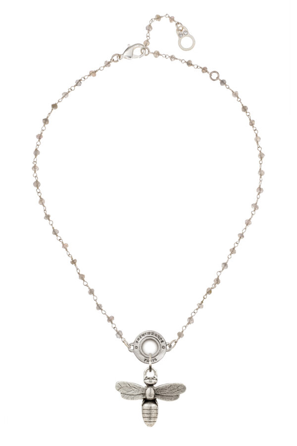 FK Petite Necklace Silver with Bee Pendant