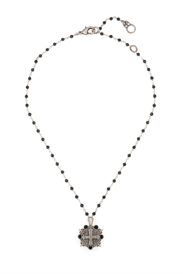 FK Petite Fleur Necklace - Black Spinel
