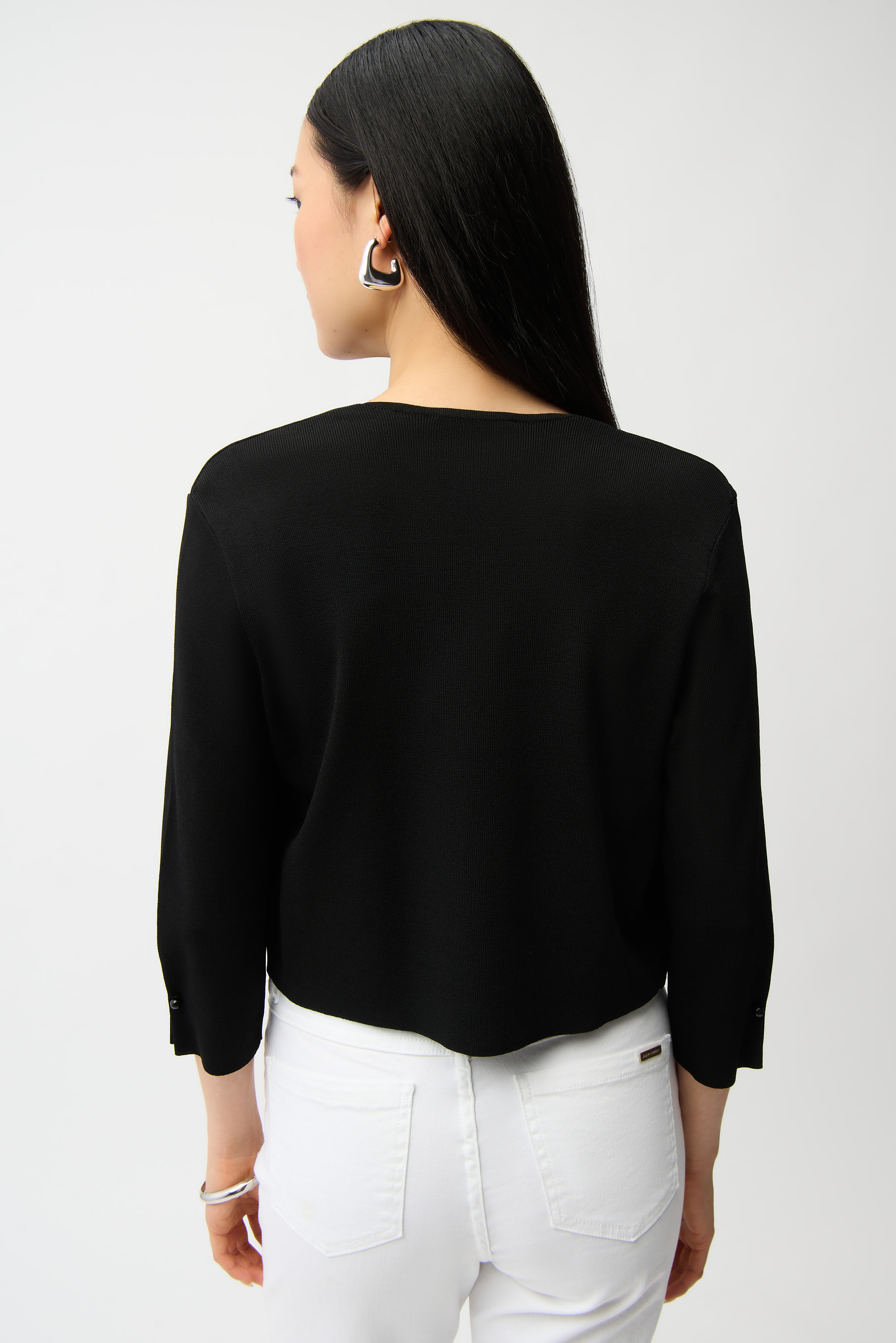 Sweater Knit Cover-Up with Pearl Ornament (multiple colors) - Image 11