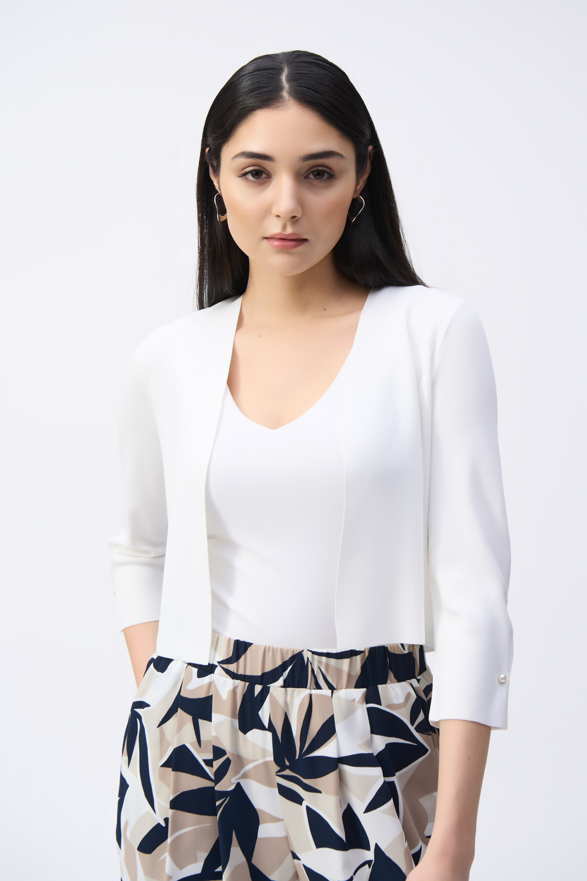 Sweater Knit Cover-Up with Pearl Ornament (multiple colors) - Image 5