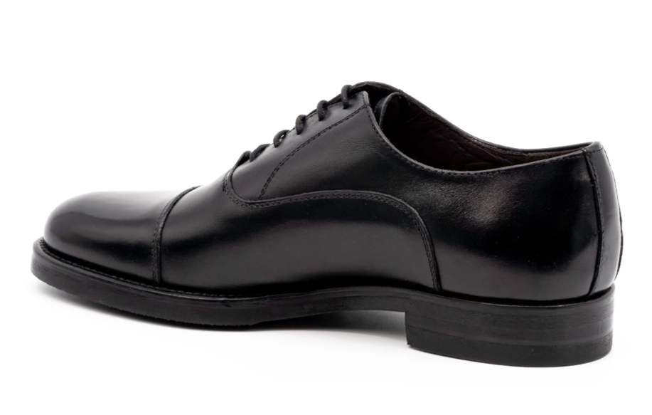 Campania Italian Calf Leather Cap Toe in Black - Image 2