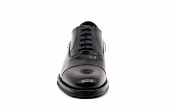 Campania Italian Calf Leather Cap Toe in Black - Image 5