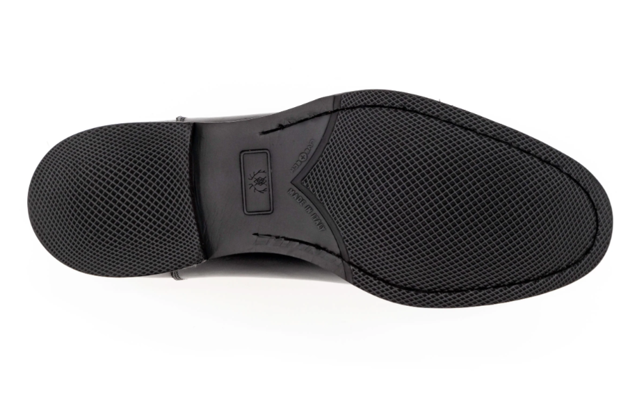 Campania Italian Calf Leather Cap Toe in Black - Image 6